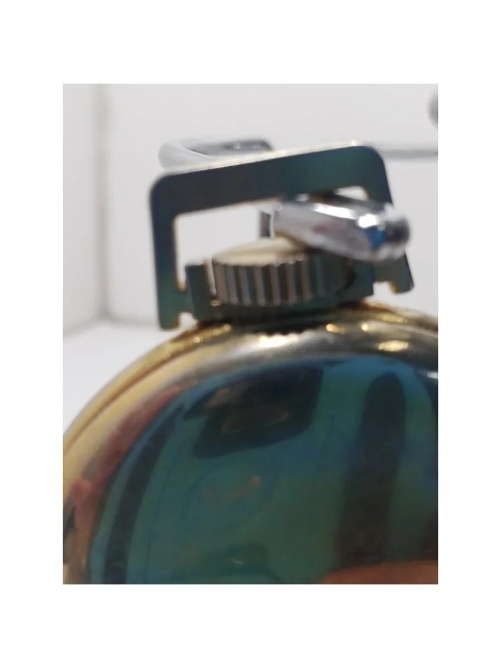 Vintage Westclox Scepter Blue Dial Wind Up Pocket Watch Shock Resistant